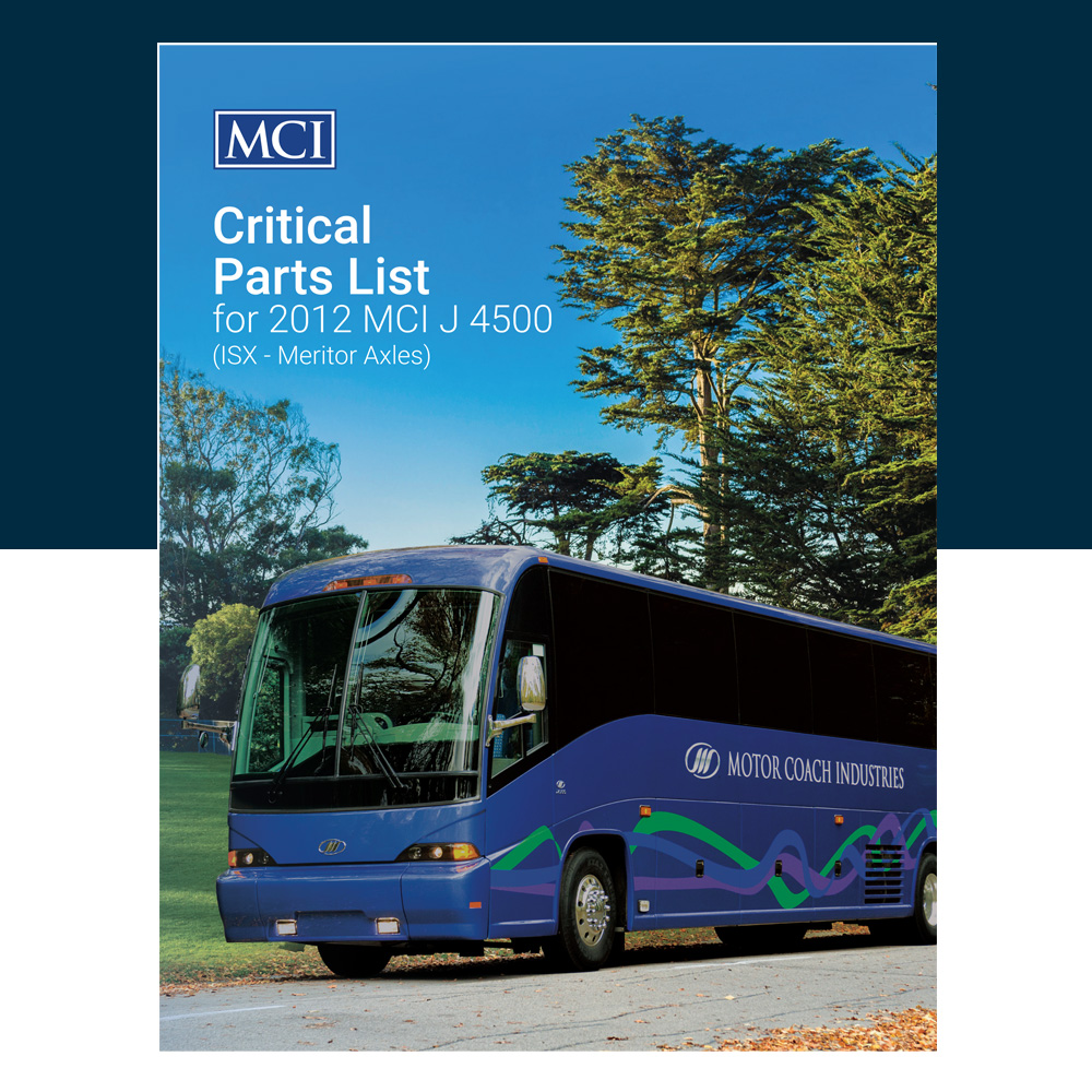 2012 J4500 Critical Parts List