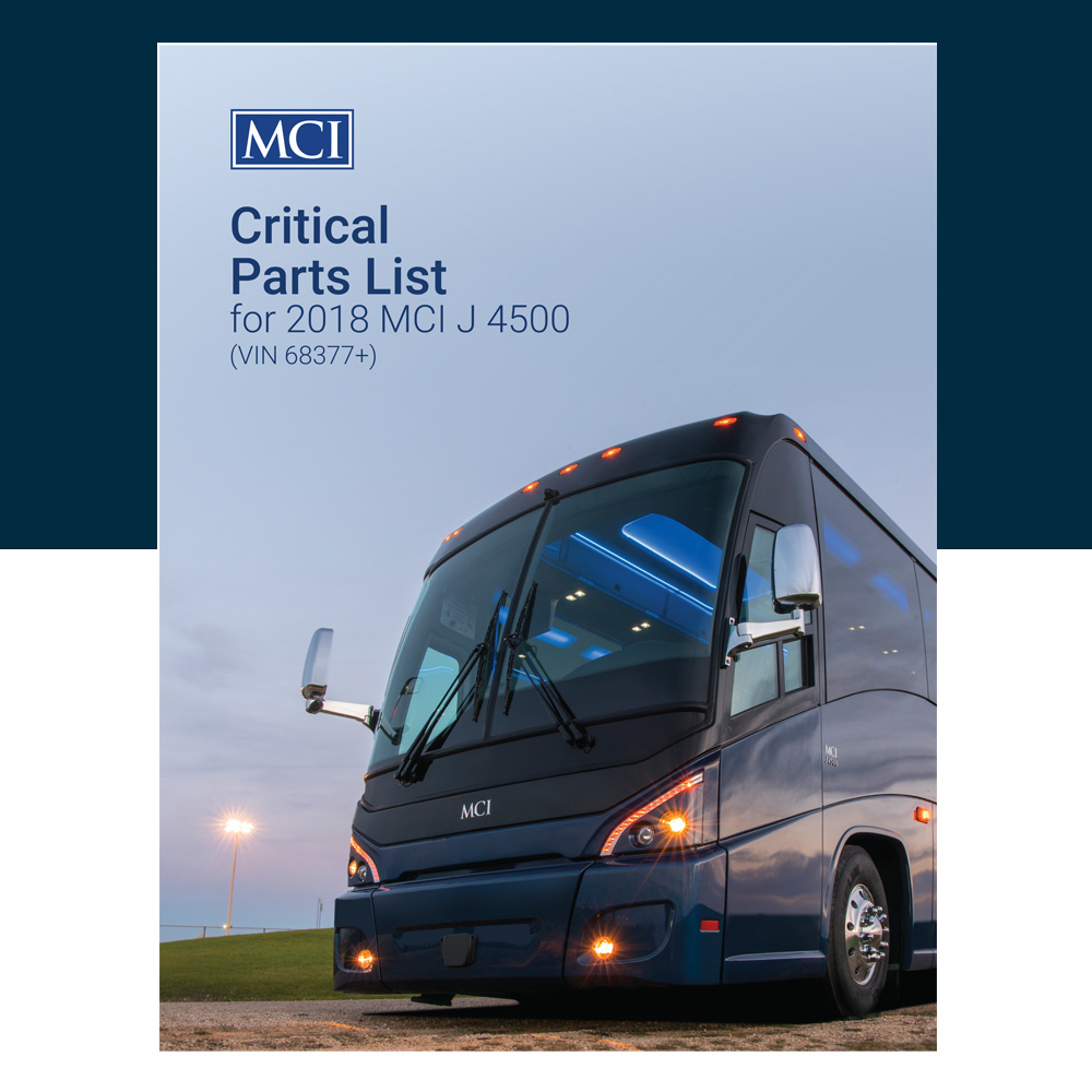 2018 J4500 Critical Parts List