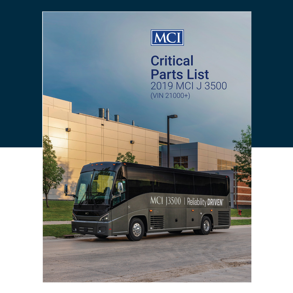 2019 J3500 Critical Parts List