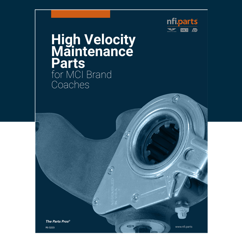 High Velocity maintenance parts for coaches brochure