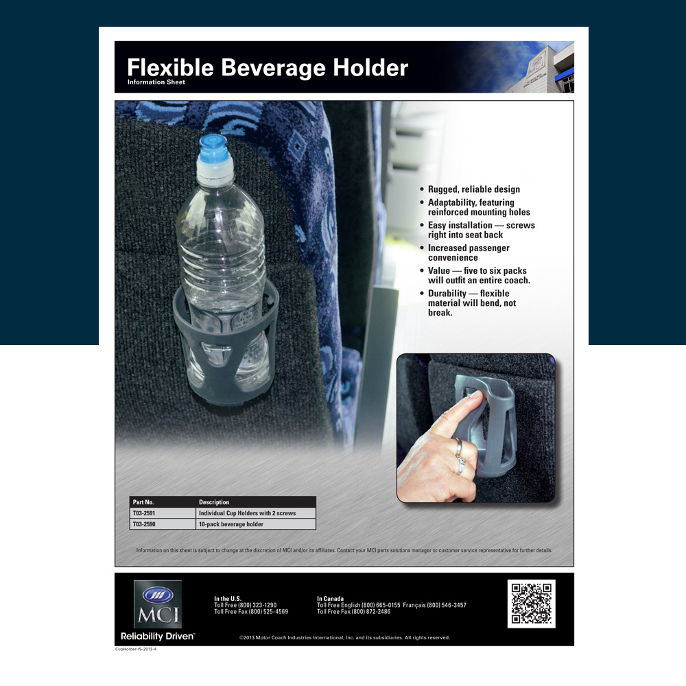 Cup Holders information sheet