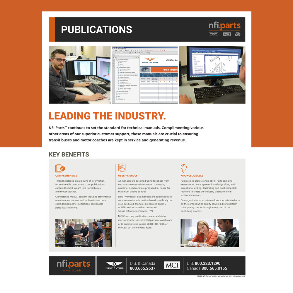 NFI Parts Publications information sheet