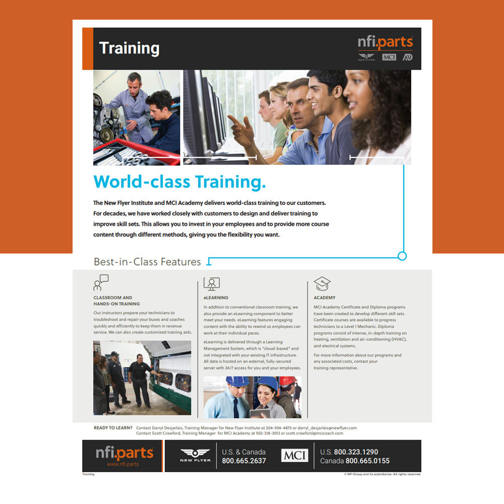 Customer Training information sheet